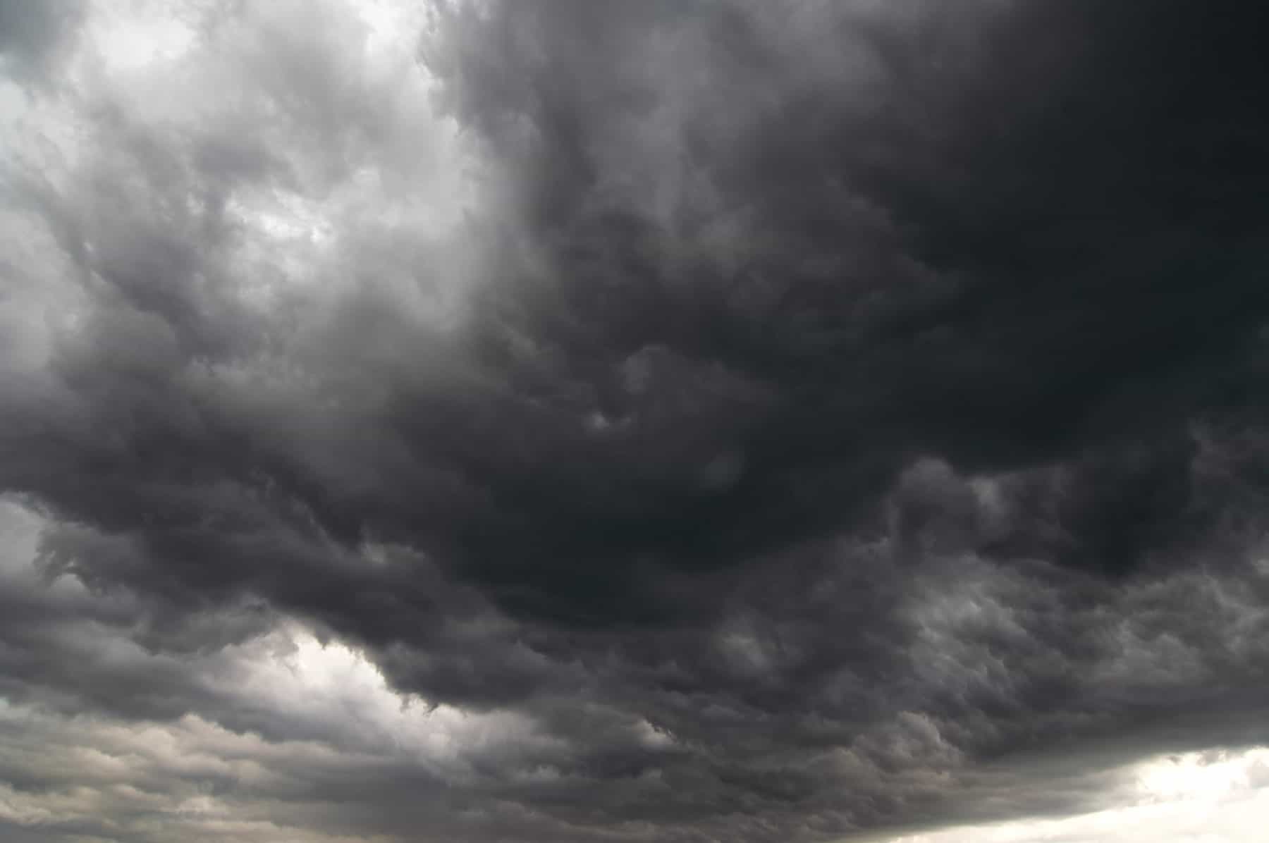 Image of the dark storm clouds - before the rain